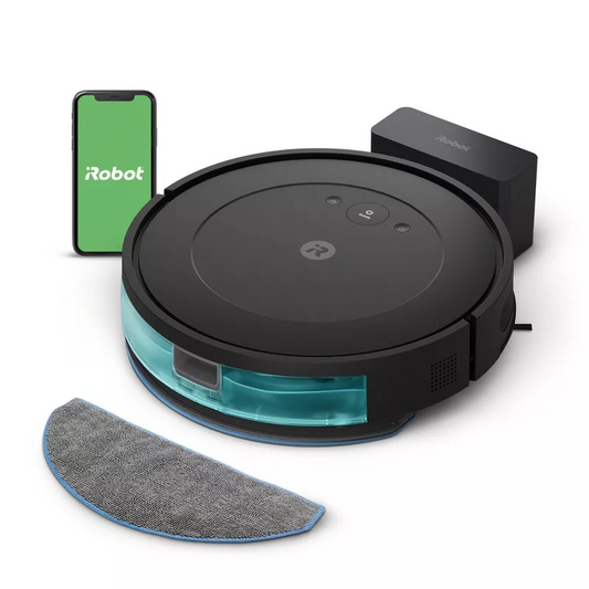 iRobot Roomba Combo Essential Robot (Y01420): Smart Mapping, Cordless, Pet Hair Pick Up, Multi-Surface, Rechargeable