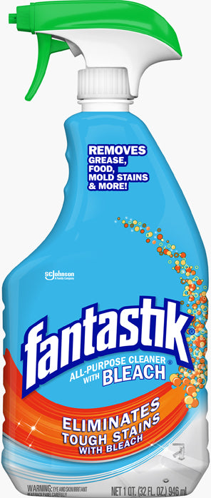 Fantastik All-Purpose Cleaner with Bleach, Trigger Bottle, 32 oz